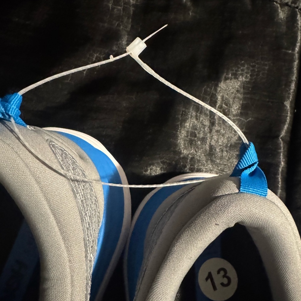 Hoka Men's Gray and Blue Athletic Shoes - Picture 3 of 4